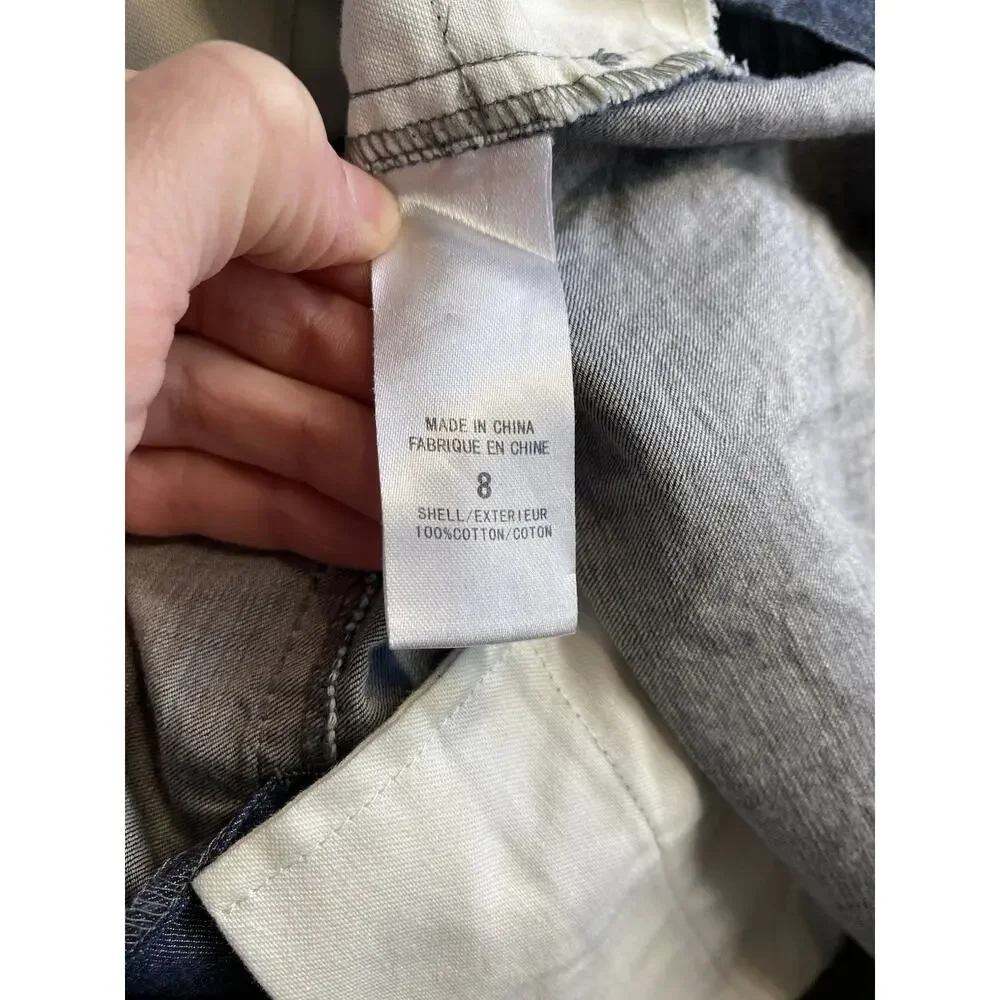 Theory Dress Womens Size 8 Catalina Greece Classic Designer Denim Mini Going Out